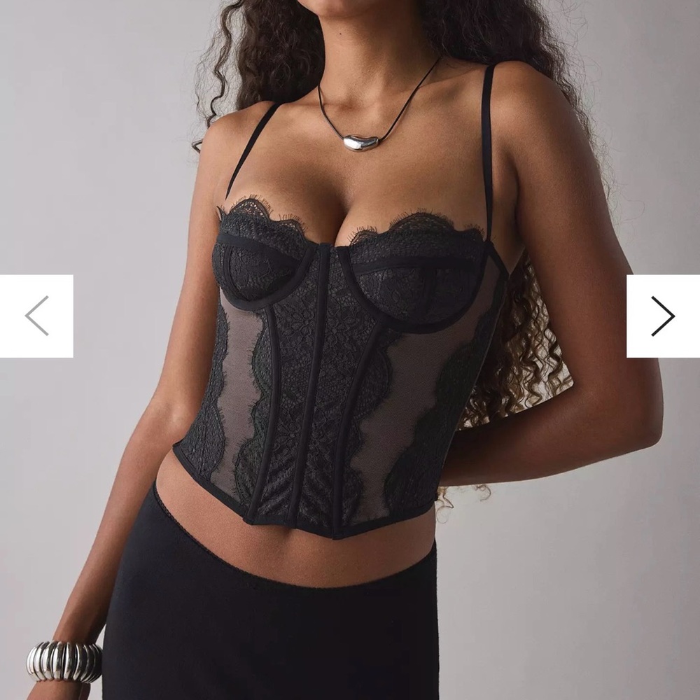 Out From Under Modern Love Corset Black